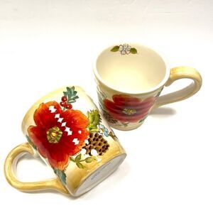 - Maxcera “ Winter Poppy” large mug set